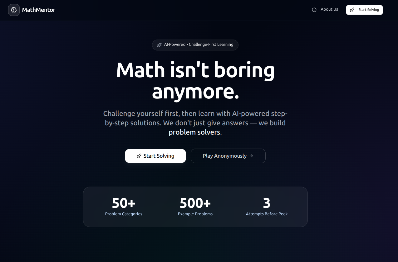 MathMentor AI math solver